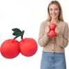 Weiche Knet-Kirschen zum Kneten Le Realistische Simulation Obst Knet-Spielzeug Kirsche Quetsch-Spielzeug Büro