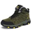 Herren Hohe Leder- und Pelz-Wanderstiefel - Warm, Rutschfest, Wintertauglich