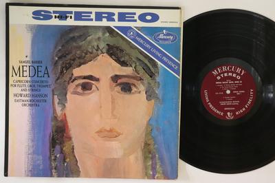 LP Record SAMUEL BARBER, HOWARD HANSON, EASTM - Medea / Capricorn Concerto For Flut SR90224 MERCURY LIVING  1960 US Classical Used