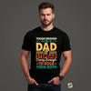 Dad and Stepdad T-Shirt, Tough Enough a Dad Crazy Enough Father's Day Gift Tee