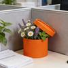 Small Flower Bouquet Packaging Box Round Cardboard Gift Box with Cover for Gift Wrapping And Home Decoration Enduring