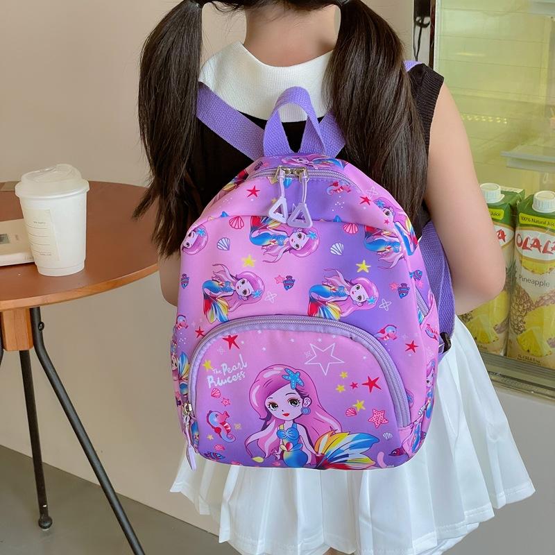 Cute Cute Boys And Girls Backpack, Kindergarten Primary School Students Schoolbag, Foreign Style Printing Children'S Backpack