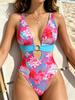 Leopard Sexy Women One Piece Swimsuit Swimwear Female Thong Push Up Biquini Monokini Swimming Suit Bathing Suit Beachwear