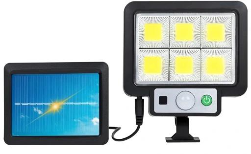 Bardzo Mocna Lampa Solarna Halogen Led Czujnik Ruchu Zmierzchu 15W 6500K