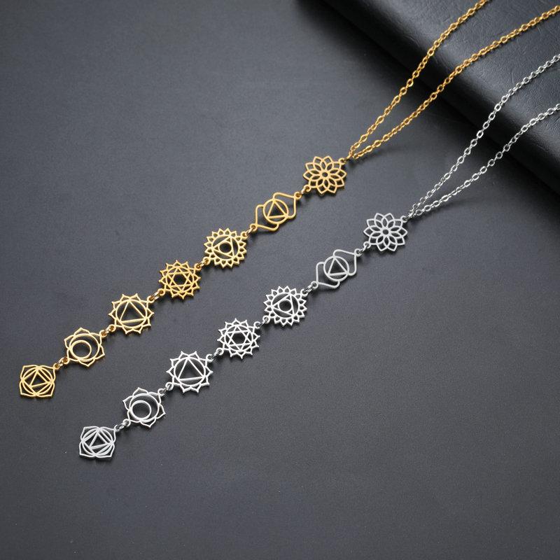 Europese & Amerikaanse DIY Multi-Hanger Roestvrijstalen Ketting met Gepersonaliseerd Ontwerp - Lange Sleutelbeenketting