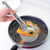 Cuchara Coladora de Aceite de Acero Inoxidable con Malla Fina Skimmer de Cocina para Freír Filtrar Tamizar Colador a Prueba de Óxido para Jugos y Leche de Soja