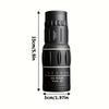 8XMagnification 16x52 Monocular Telescope Waterproof Long Range Spyglass  Hiking Outdoor