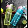 600ml Sports Water Bottle Can Drink Spray Water Bottle Portable Leakproof For Travel Climbing Outdoor Gym Sport Bottles
