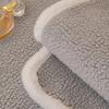 New Lamb Wool Sofa Cushion Winter Thickened Plush Seat Cushion Fixed Non-Slip Straight Row Cover Cover Cloth Towel