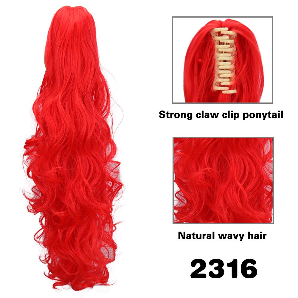 

MISS WIG синтетические длинные волнистые накладные волосы для хвоста, накладные волосы для женщин 65cm