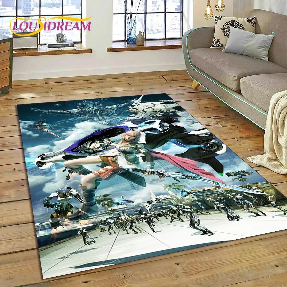 Final Fantasy Series Games Cartoon Carpet Rug for Bedroom Living Room Home Sofa Decoration,Children Game Large Decor Floor Mat