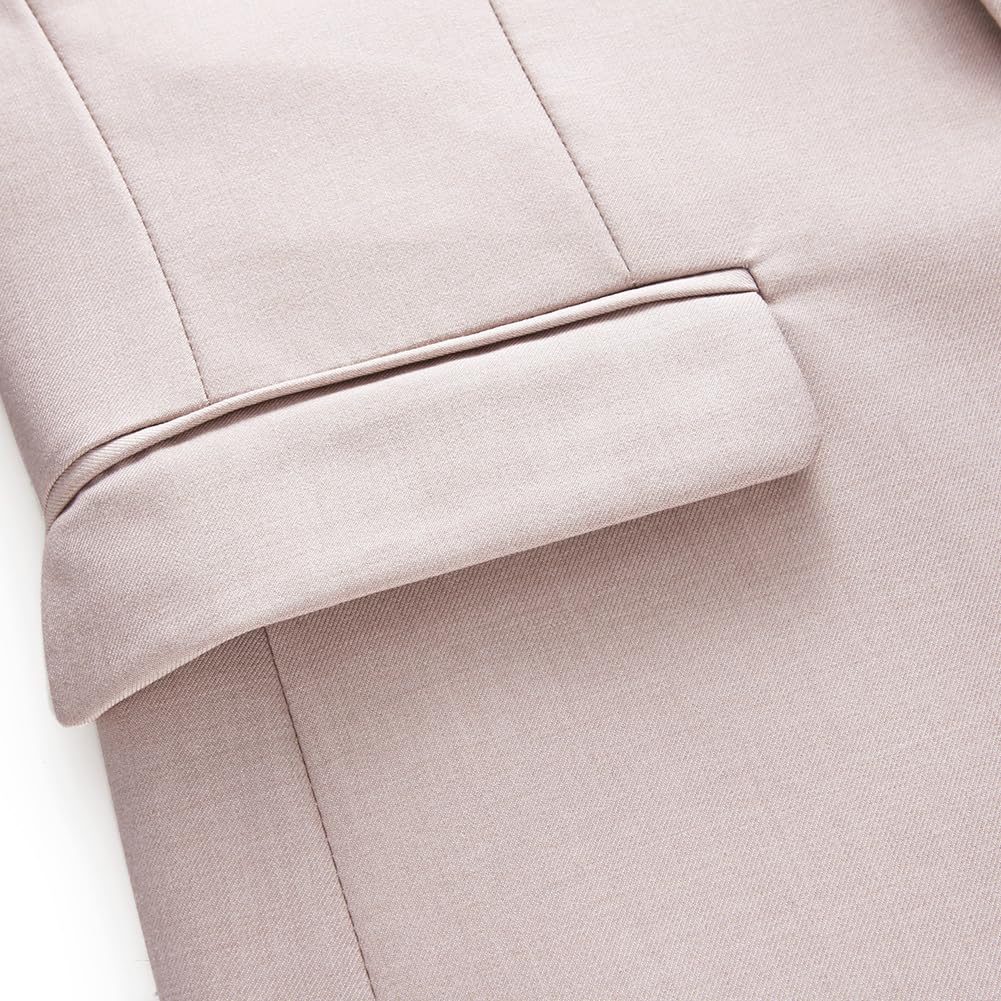 [FOMANSH] Men's Suit Set (Jacket and Pants), One-Button, Slim Fit, Plus Sizes M-6XL, Business/Christmas Appearance