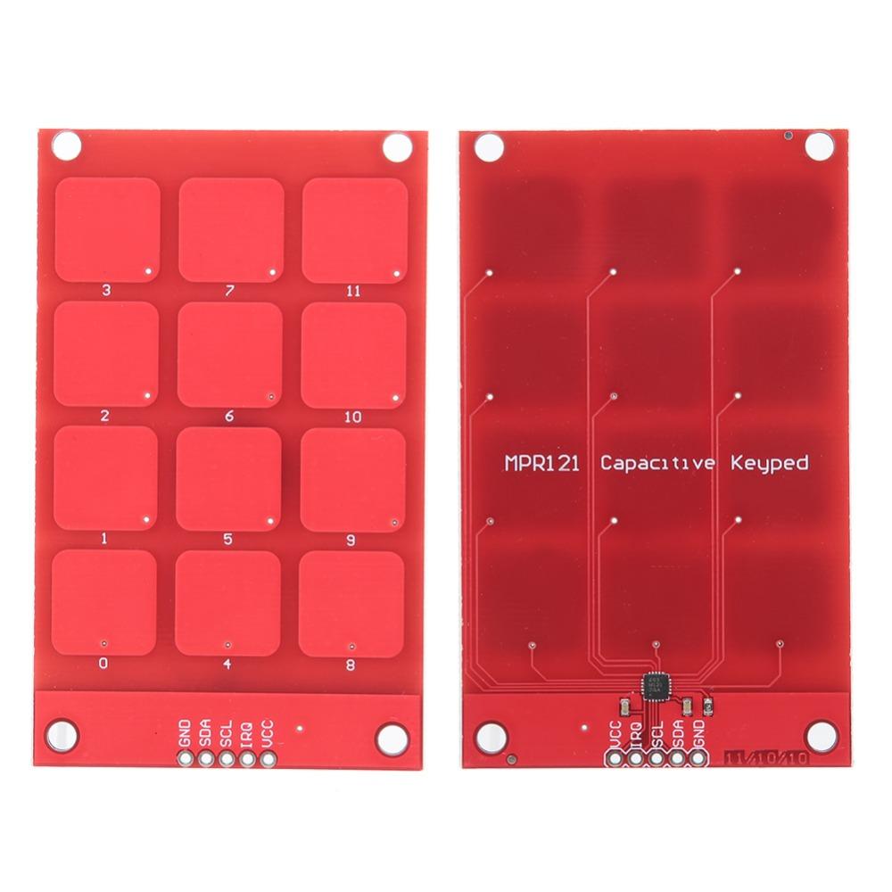 3.3V Capacitive Touch Keypad 12 Buttons MPR121 Controller Keyboard  Electronics Projects