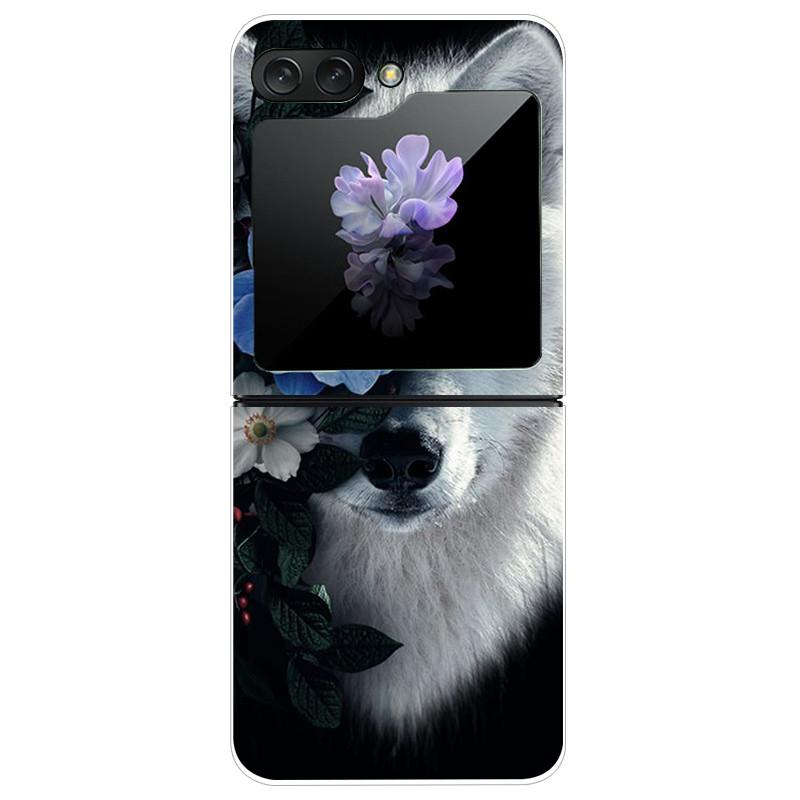 Für Samsung Galaxy Z Flip5 Hülle Harte PC-Handy-Rückabdeckung für Samsung Galaxy Z Flip 5 5G Hüllen 6,7'' ZFlip5 Niedliche Katze Funda Schale