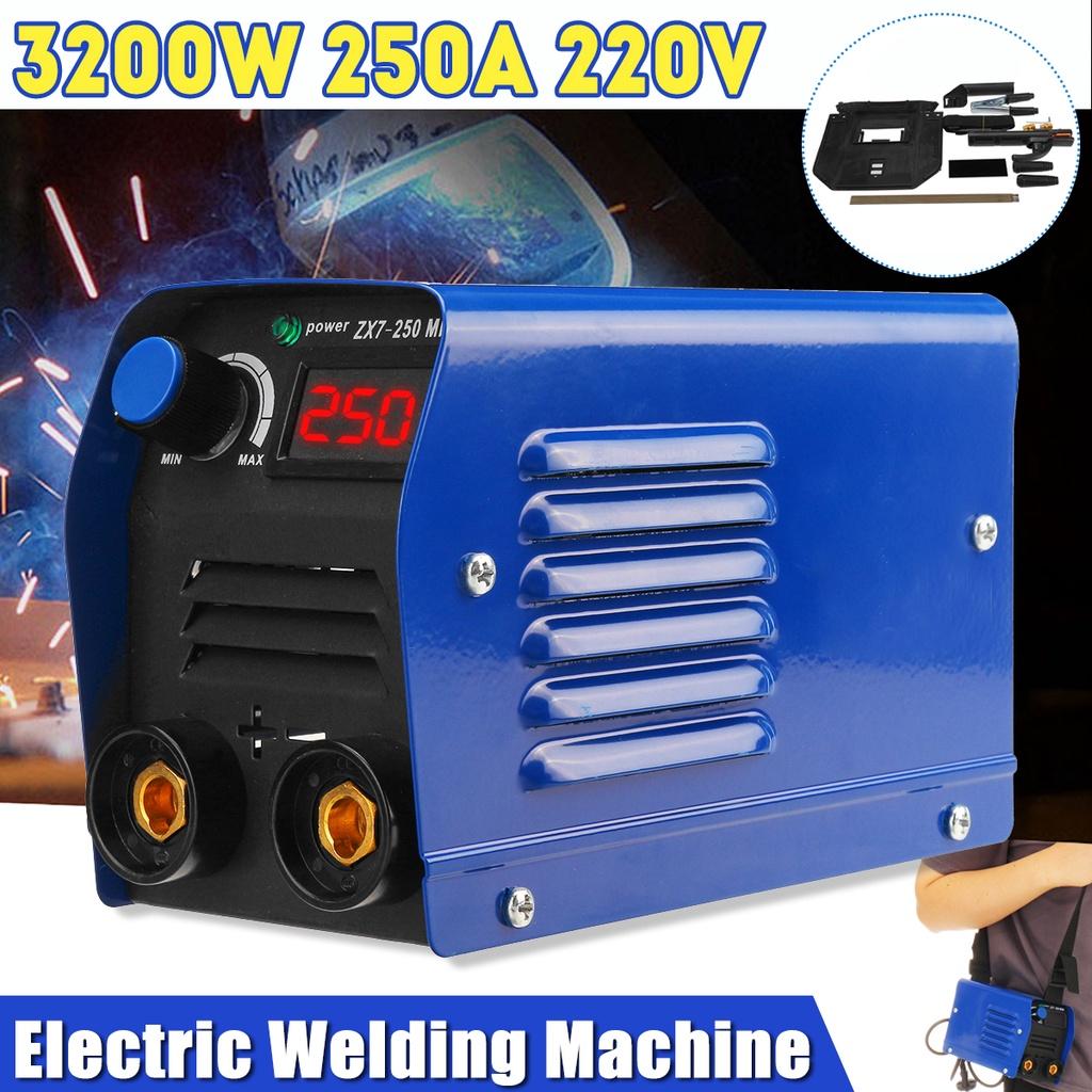 3200W DC 220V 250A ZX7-250 Arc Welding Machine Household Pure Copper Portable Welding inverter Electricity welderg tool welder machine