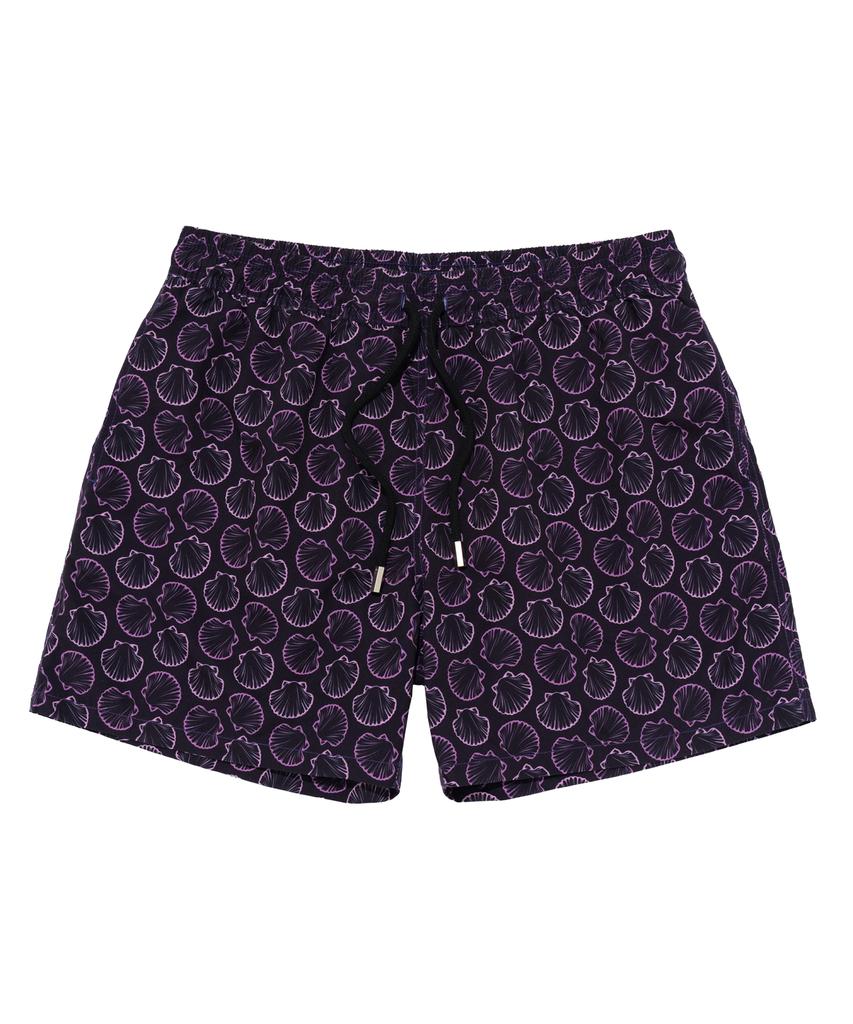 Billalei Scallop Shell Men'S Swim Shorts - Deep Purple