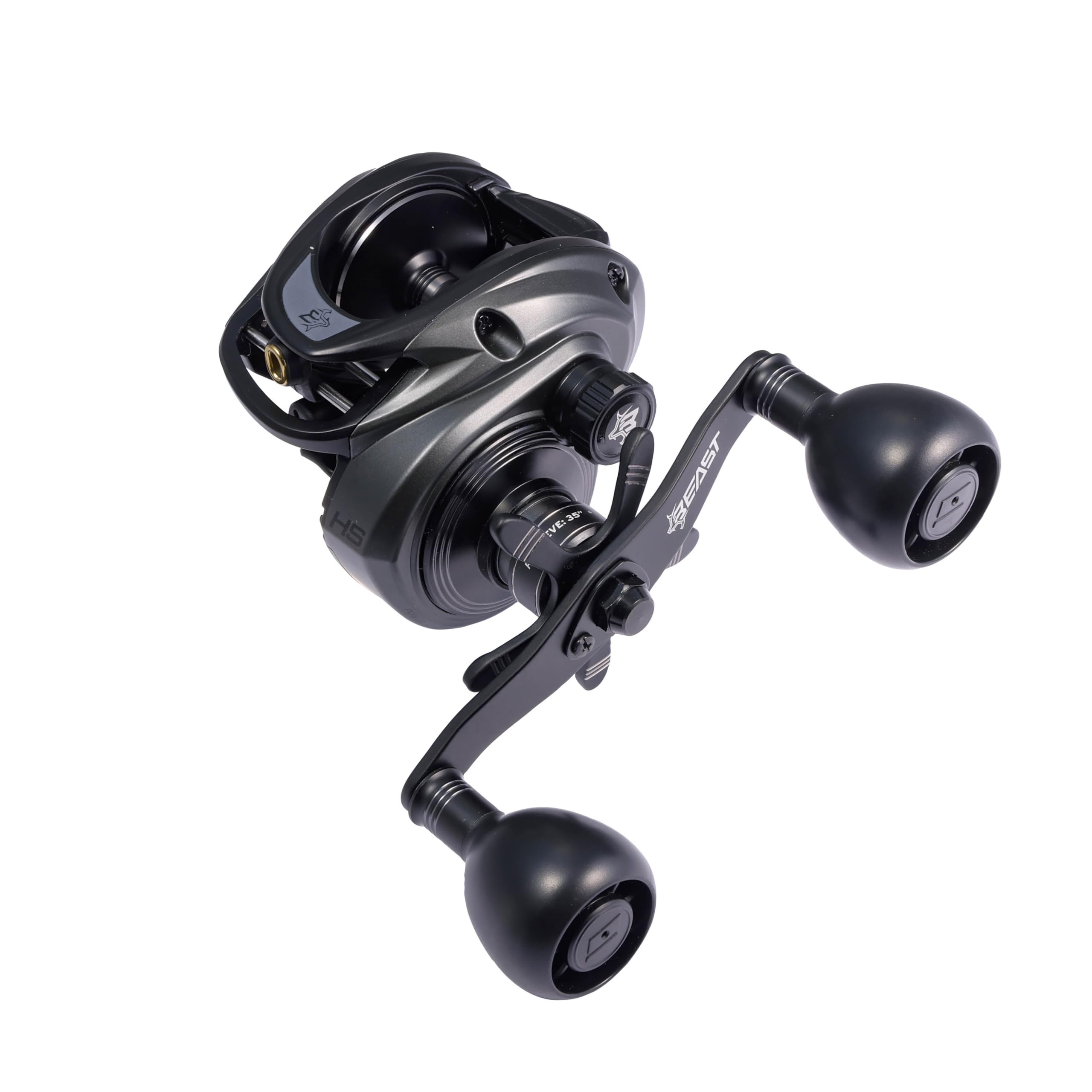 

Abu Garcia Beast LP Beast 300 High Gear Baitcasting Reel Low Profile Bass Saltwater Monster Fish Big Game Left-Handed чёрный
