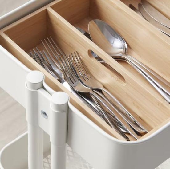 GETEBOL Cutlery 18x28 [IKEA] Tray, Bamboo, Cm, 304.956.60