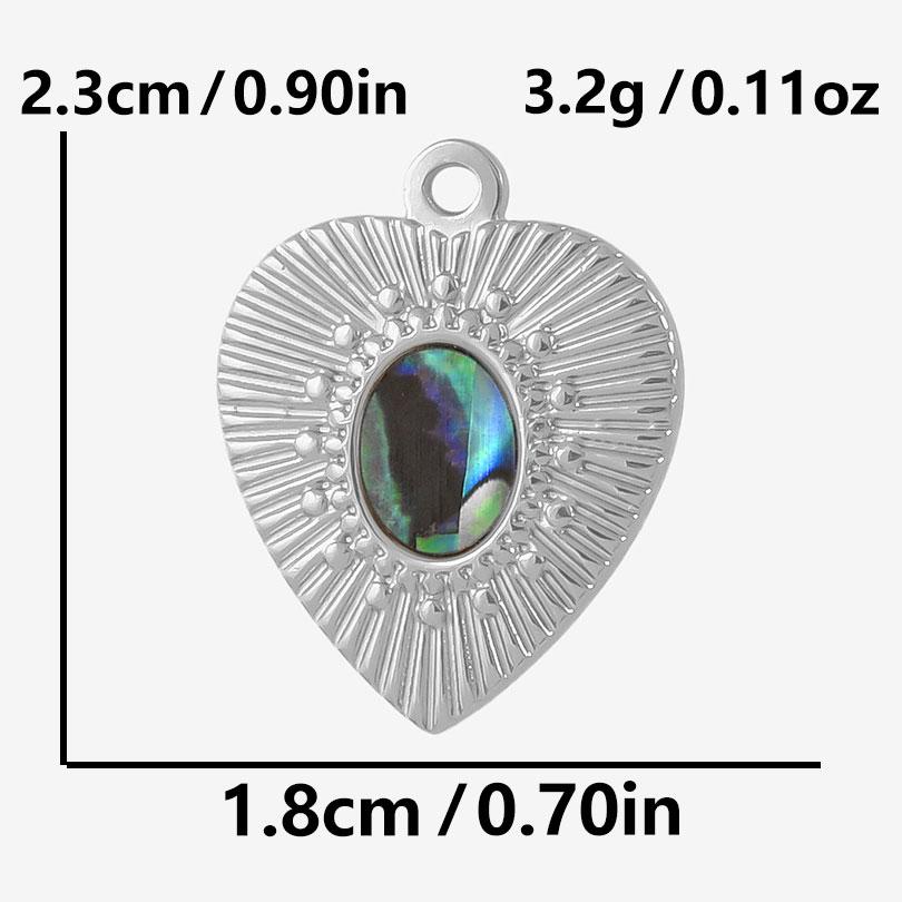 4Pcs No Fade Metal Stainless Steel Charm Real Natural Abalonewhite Shell Angel Sun Connector Charms For Jewelry Making Supplies