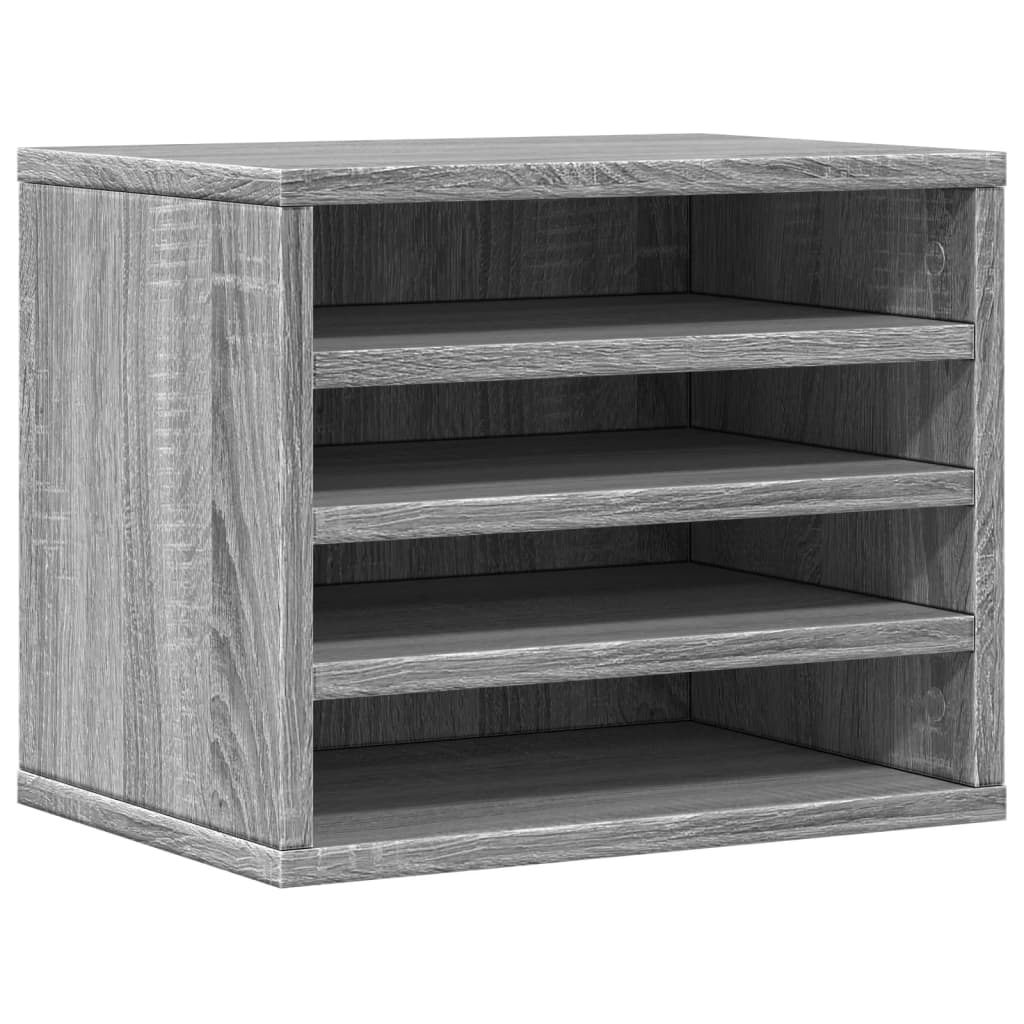 Vidaxl Organizer Na Biurko, Szary Dąb Sonoma, 36X26X29,5 Cm