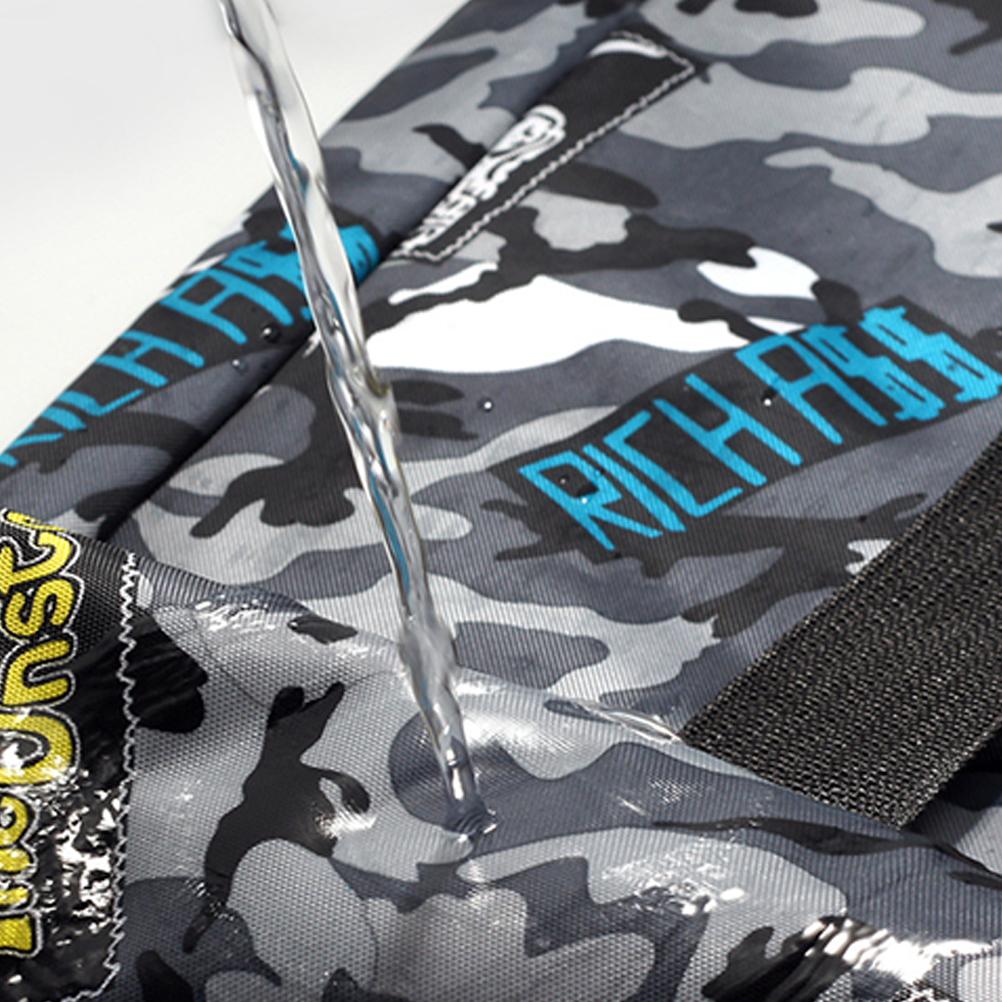 High Capacity Fishing Tackle Bag Waterproof Oxford Fishing Rod Case Portable Fishing Pole Carry Organizer