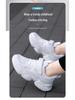 Children's Breathable Mesh Running Shoes - Boys' White Sports Sneakers for Students