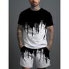 Summer New Arrival Men's Suit Stylish Hip-Hop Style Short-Sleeve Comfortable Fashion Wear Plus Size Athletic Quick-Dry Set