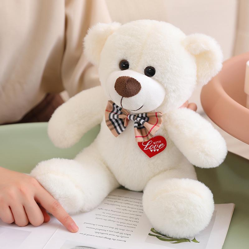 Bow Tie Heart Teddy Bear Plush Toy - Creative Valentine's Gift for Her