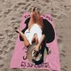 Cute Cartoon M-Mafalda Bath Towel Microfiber Soft Water Absorbing Breathable For Girl Kids Decorative Cartoon Beach Towel