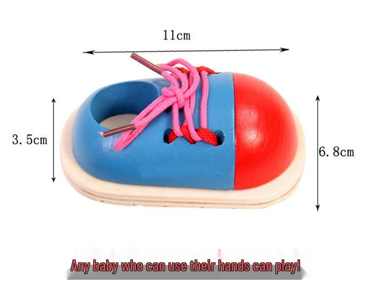 Wooden Fish Lacing Toy for Hand-Eye Coordination and Sensory Development