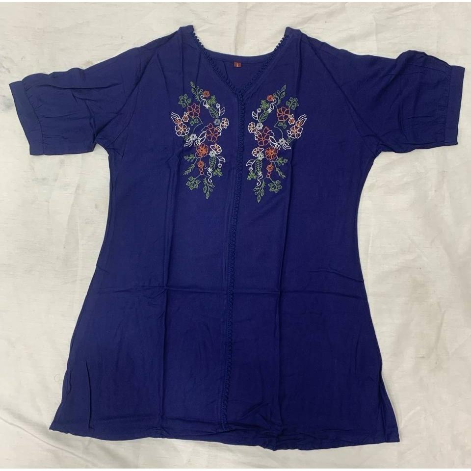 Beautiful Embroidery Viscose Rayon Top Kurta Indian Bollywood Ethnic Short Kurti