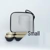 Nordic Portable Ceramic Tea Set with Wooden Handle