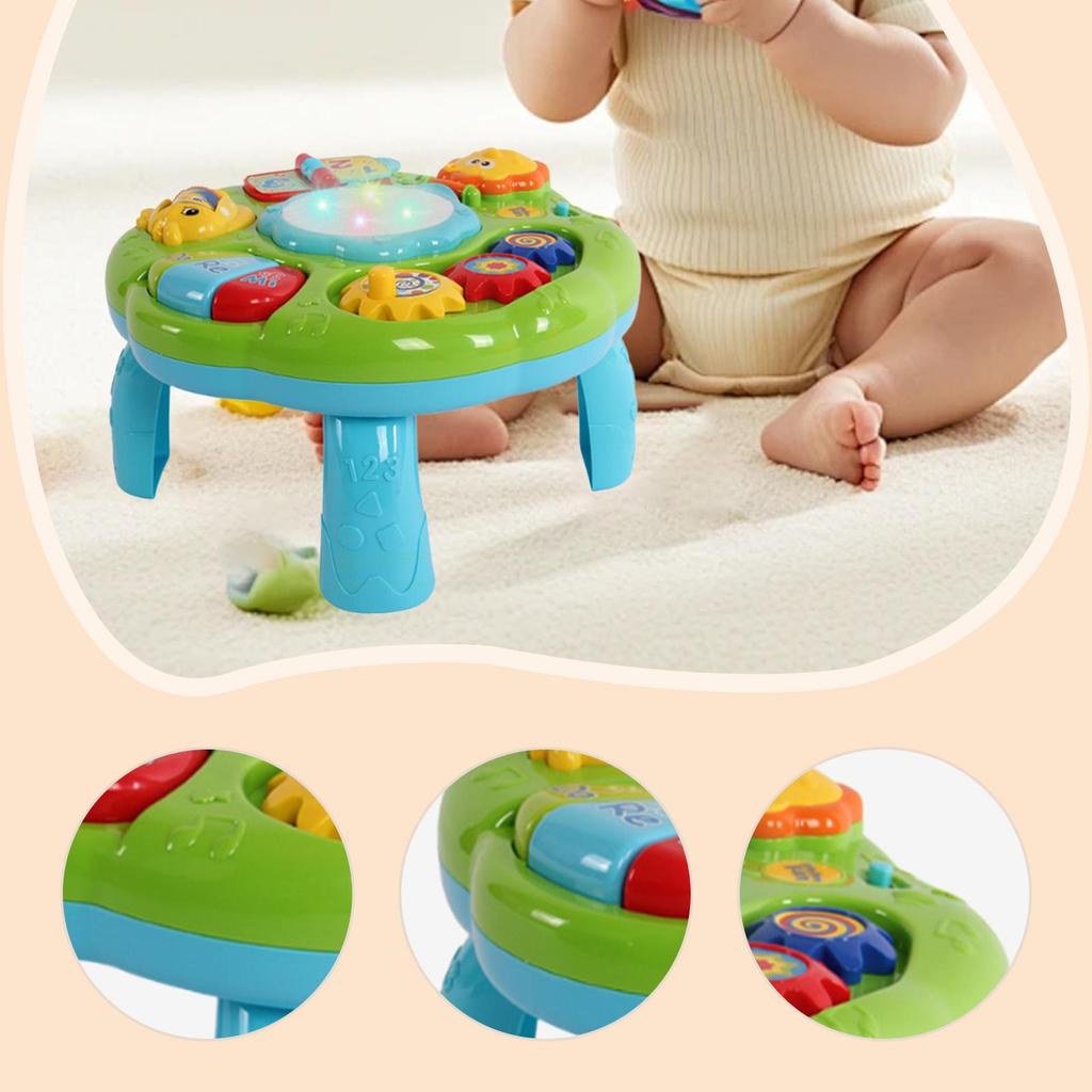 Baby Activity Table Educational Toy Early Development with Light Interactive