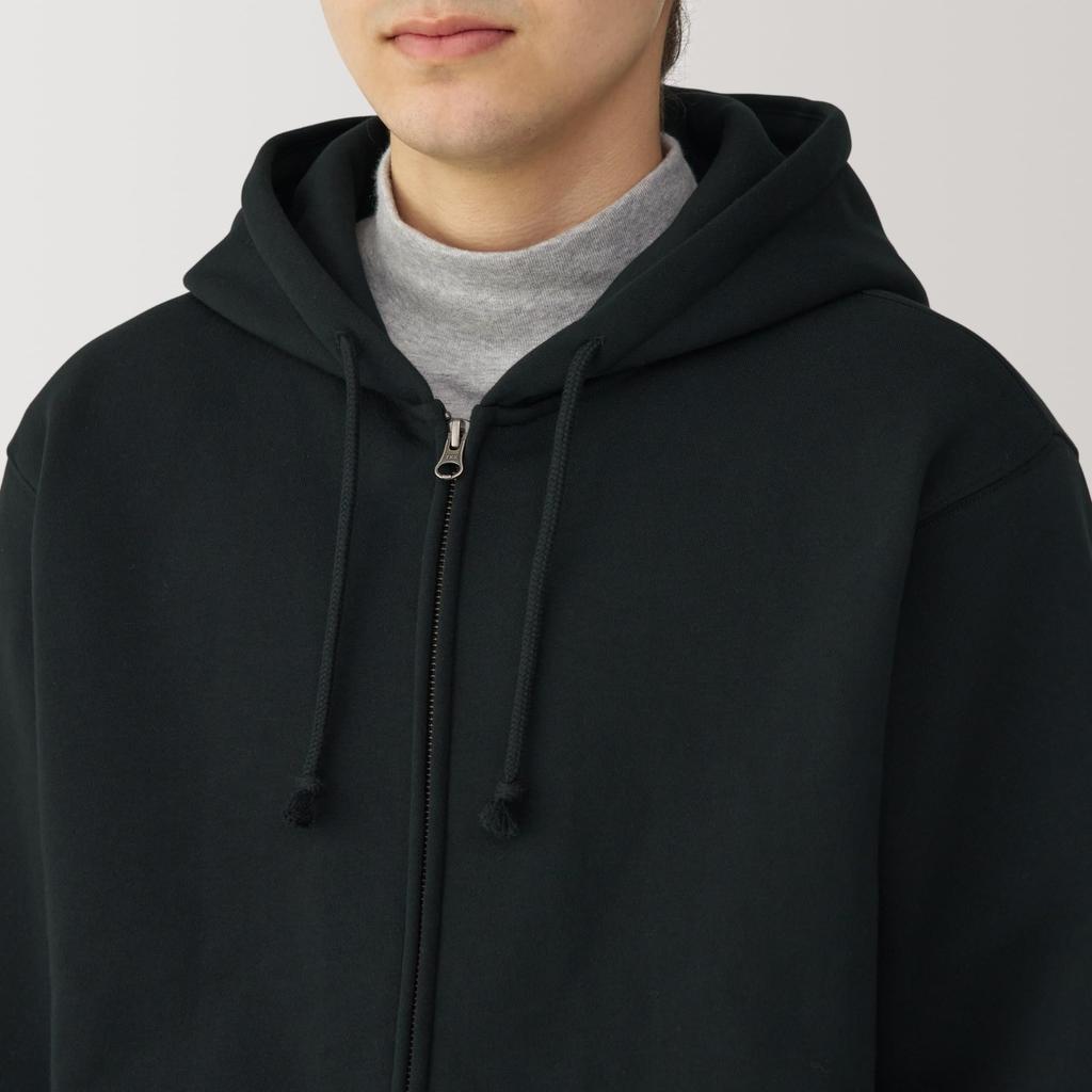 MUJI Sweatshirt Full Zip Parka AB1NQA4A Black S Men's Men's Men's