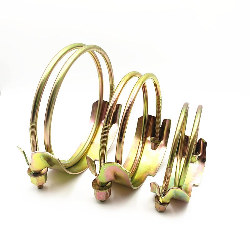 Durable Galvanized Iron Tiger Clip: Anti-Corrosion Strong Hose and Pipe Clamp for Construction