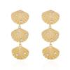 Exaggerated Imitation Pearl Shell Multi-Layer Earrings Beach Vacation Style Accessory Women's Fashion Trend Daily Accessory