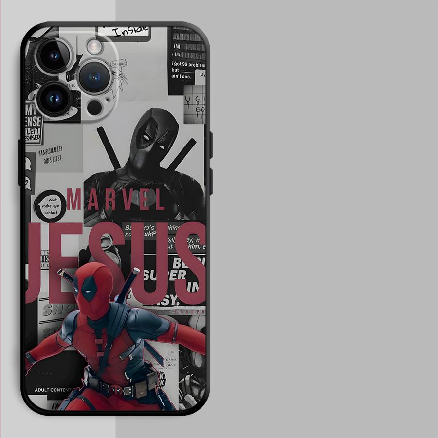 

Marvel Creativity Deadpool Funda Phone Cover Phone Case for Apple iPhone XR XS MAX 14 12 13 11 17 Pro Max 15 Pro 7 8 16 Air iPhone 12