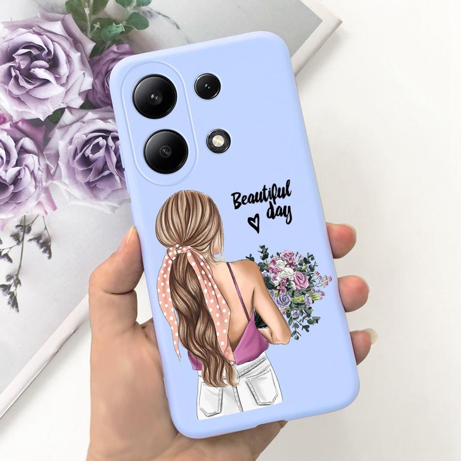 For Xiaomi Redmi Note 13 Pro Plus 5G Case Fashion Girls Love Heart Fundas Soft Silicone Cover For Redmi Note 13 Pro 4G 5G Bumper