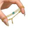 Korean Style Sparkly Zirconia Square Pull-out Bracelet: Chic & Versatile Jewelry for Women