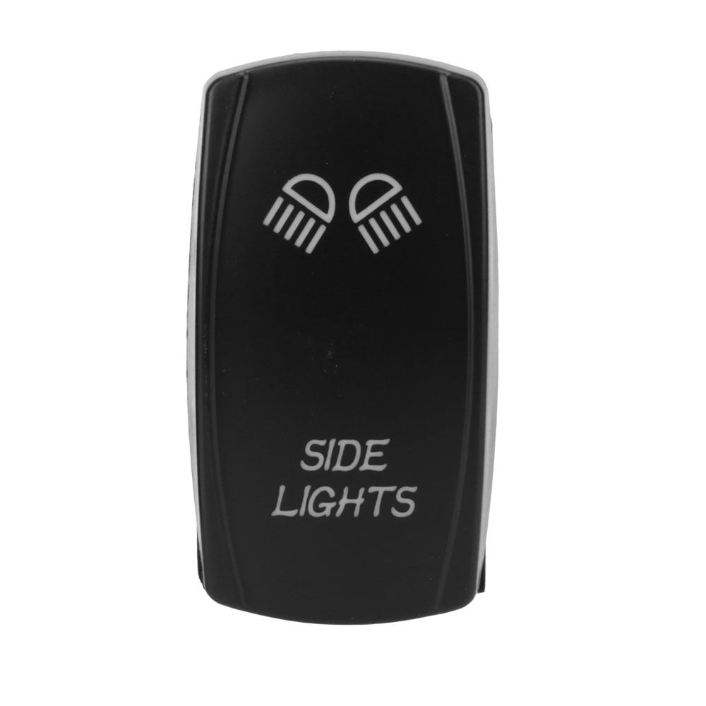 SPST Carling Switch Car Boat Truck Rocker Switch 1pc 5 Pin Marine Switch 12V 24V ON-OFF Blue LED Waterpoof