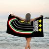 1pc Football Team (42) Beach Towel, Beach and Seaside Swimming Pool Equipment, Fashion Pattern, Rectangular, Travel Essentials