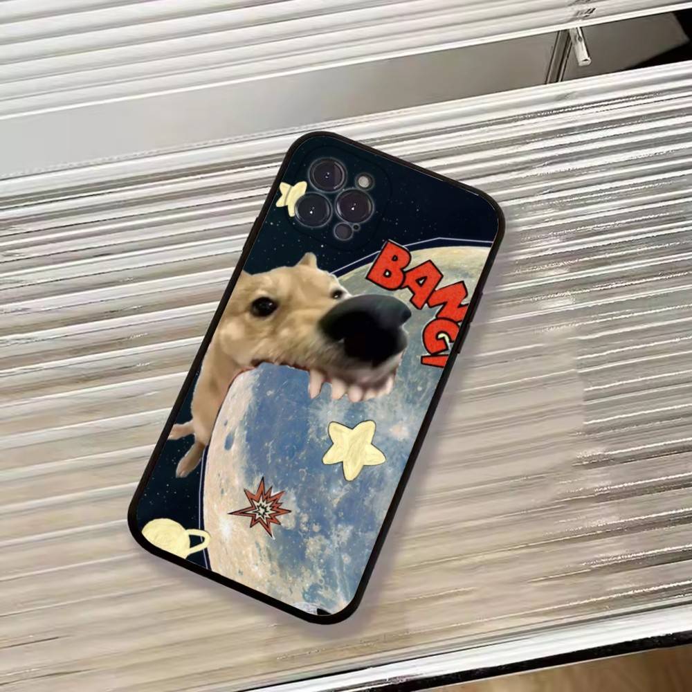 Cute Pet Cat Memes Phone Case For iPhone 17,16,15,14,13,12,11 Plus,Pro Max,XS,Soft Silicone Black Cover