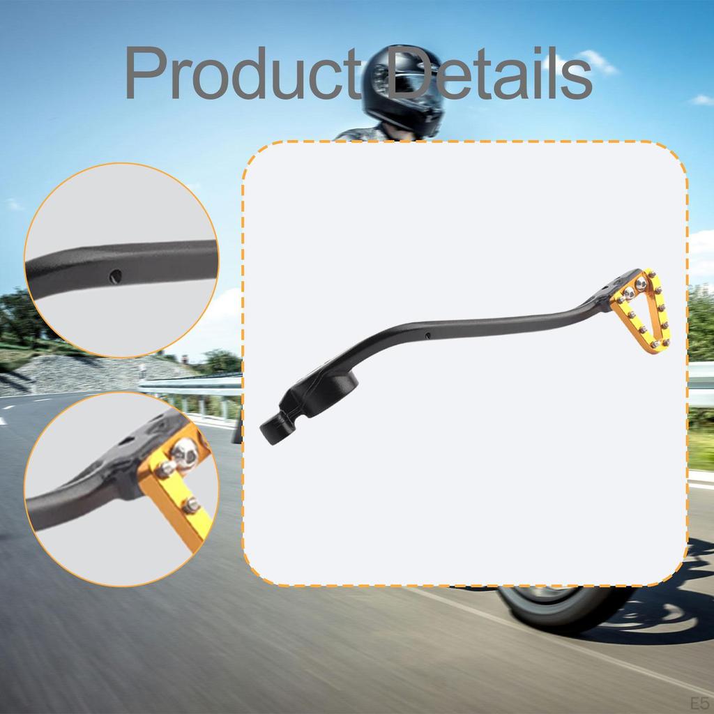 Motorcycle Rear Brake Pedal Foot Lever Accessories Spare Parts Premium Aluminum Alloy Replace for