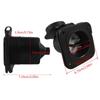 Waterproof Mains Inlet Socket Secure Locking Mechanism Plastic Flush Mount Socket 125V 15A for Motorhomes & Trailers