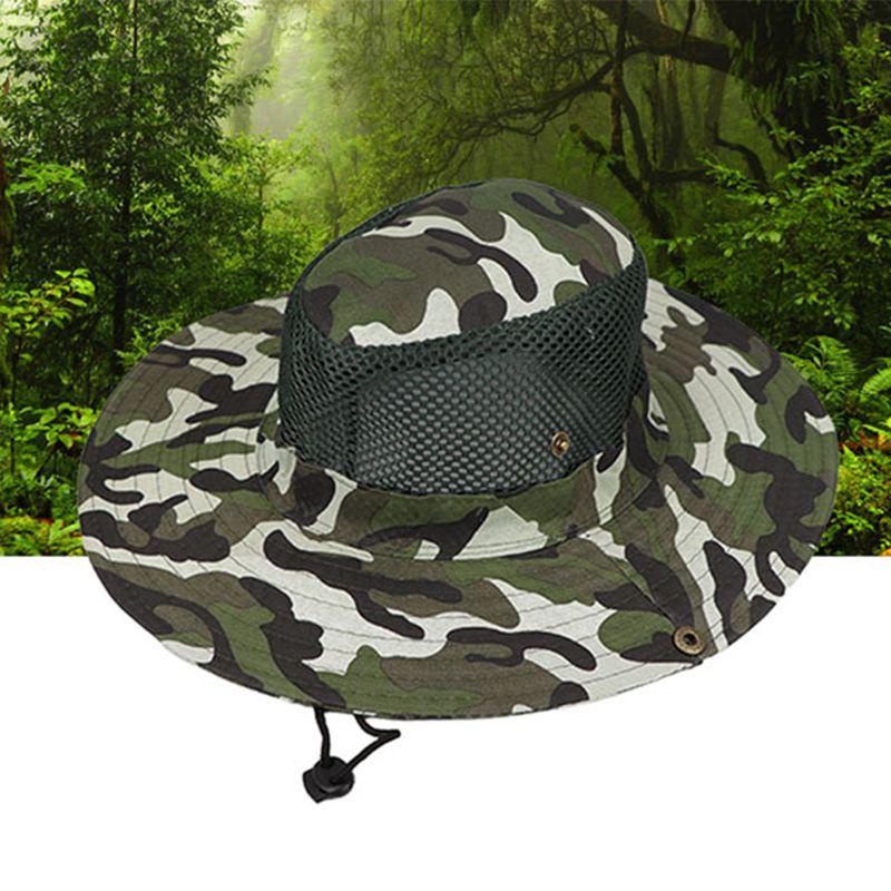 Men Women Breathable Mesh Floppy Bucket 
