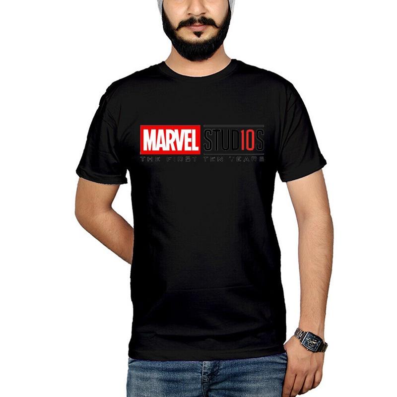Avengers Marvel Studios The First Ten Years Anniversary O-neck T-shirt For Fans**