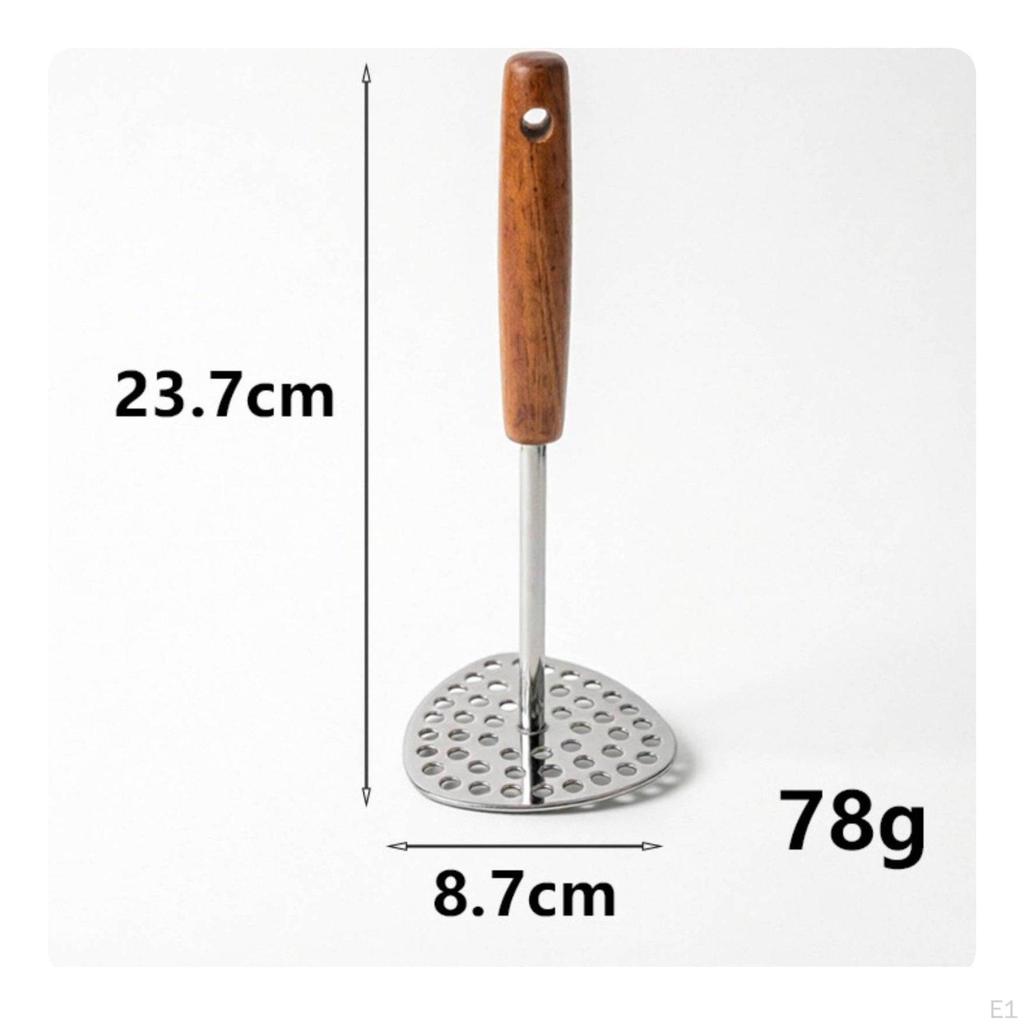 Manual Potato Masher Simple Design Handheld Food Compact Easy to Use 237 X 87 CM