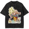 New  Dragon Ball Super Saiyan  Quality TShirt Men and Women Cotton Vintage Washed Print Retro Streetwear Sports Tops