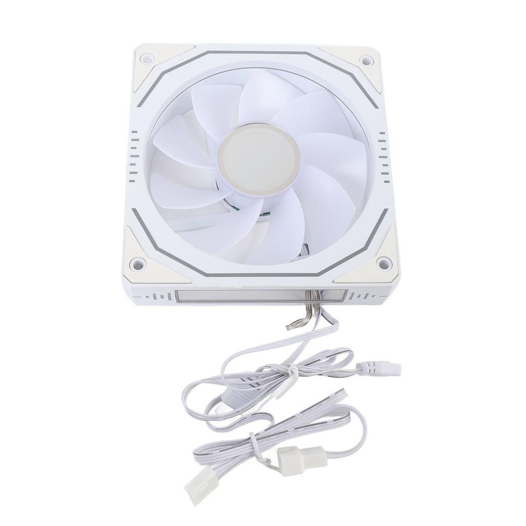 CPU Cooling Fan 120mm 3 Pin ARGB PWM Control 800 to 1800RPM LED Light Computer Cooler Fan for