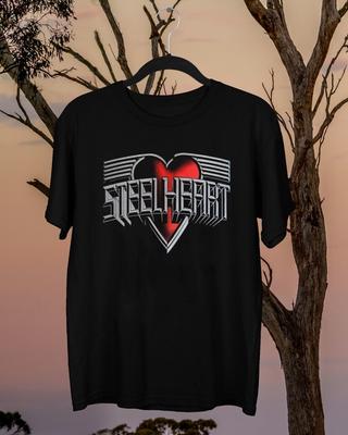 Steelheart Red Heart Logo Black T-shirt